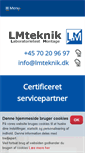 Mobile Screenshot of lmteknik.dk